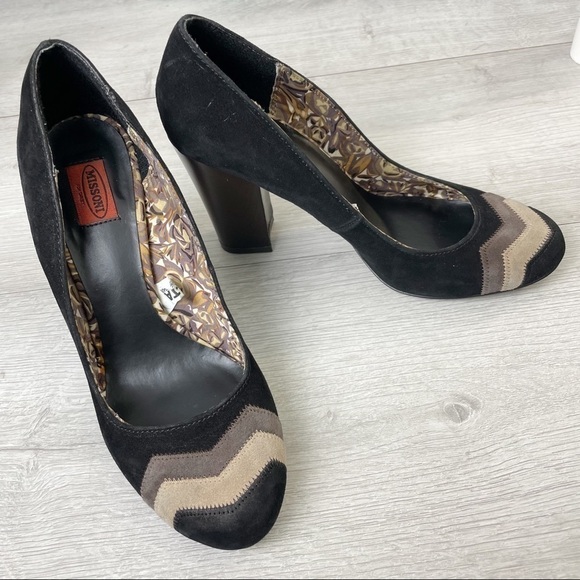Missoni Suede Heels Size 6 - Picture 1 of 12